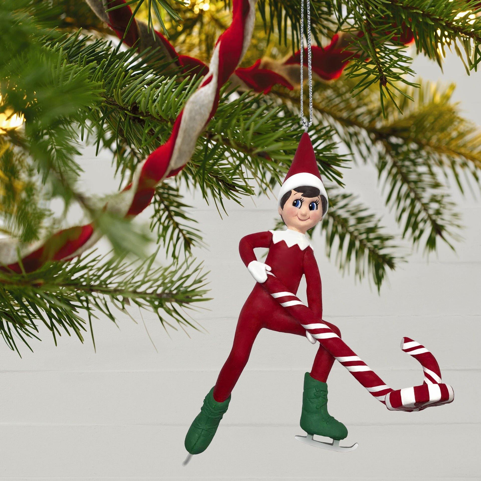 The Elf On The Shelf Elf On Ice Hockey Ornament