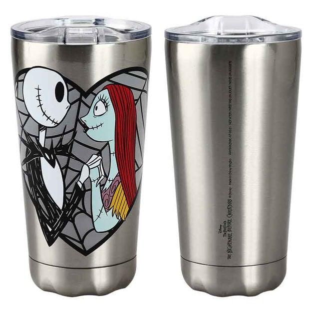 The Nightmare Before Christmas Jack & Sally 20 Oz. Stainless Steel Tumbler