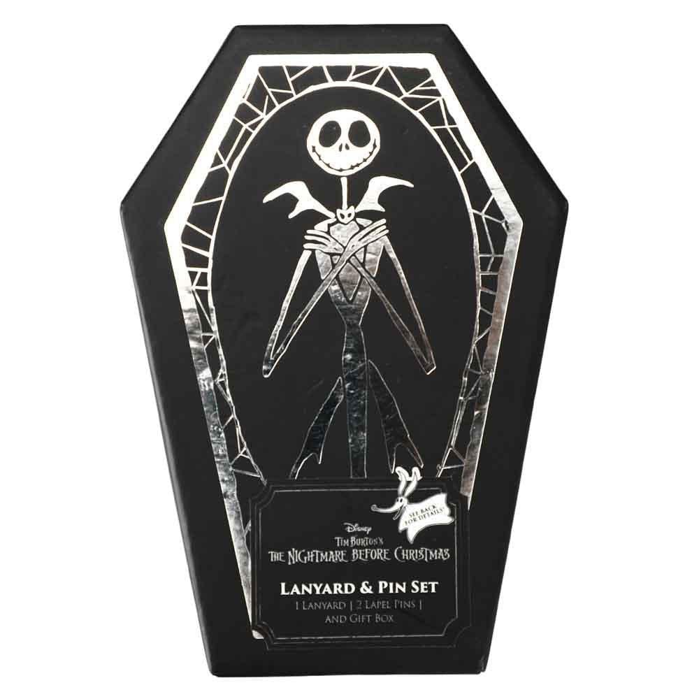 The Nightmare Before Christmas Master Of Fright Lapel Pins & Lanyard Coffin Box Set