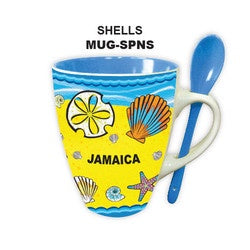 TROPICAL SPOON MUG SHELLS