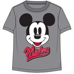 Toddler Boys T Shirt Mickey Face Pump, Grey