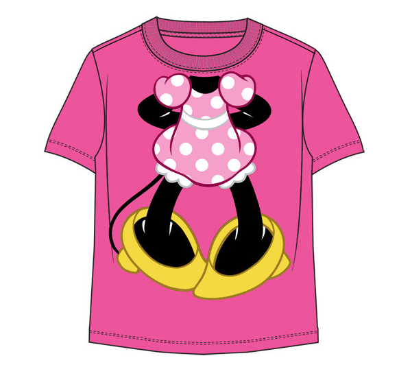 Toddler Minnie Mouse Headless Cyber Pink Tee