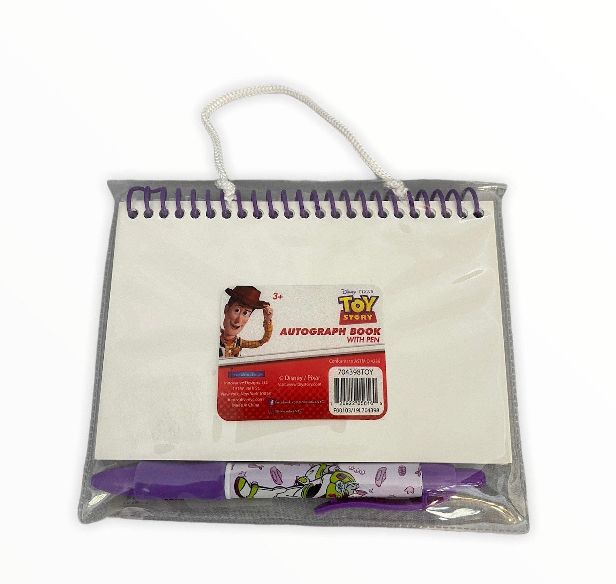 Toy Story Woody And Buzz Autograph Book With Pen