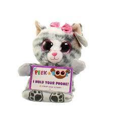 Ty Molly The Grey Cat Peek-A-Boo Phone Holder New With Tags!