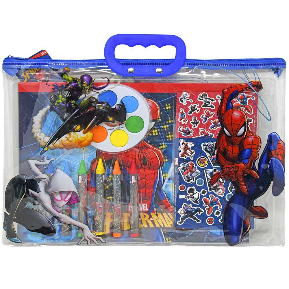 Spiderman 12pc Stationery in Zipper Tote Set