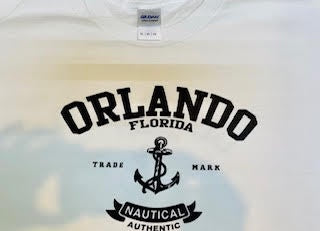 White Orlando T-shirt Nautical Authentic