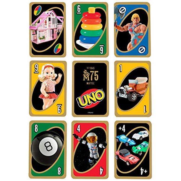 Uno Mattel 75th Anniversary Card