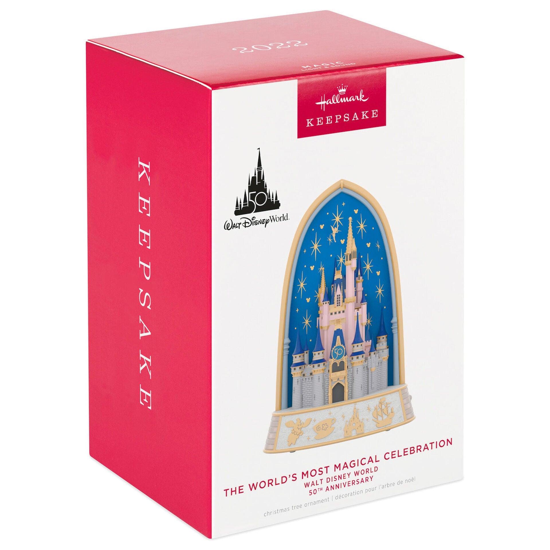 Walt Disney World The World's Most Magical Celebration 50th Anniversary Musical Ornament With Light
