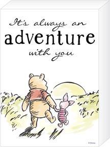 Winnie The Pooh Always An Adventure - 5In X 7In X 1.5In Box Sign
