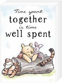Winnie The Pooh Time Spent Together - 5In X 7In X 1.5In Box Sign