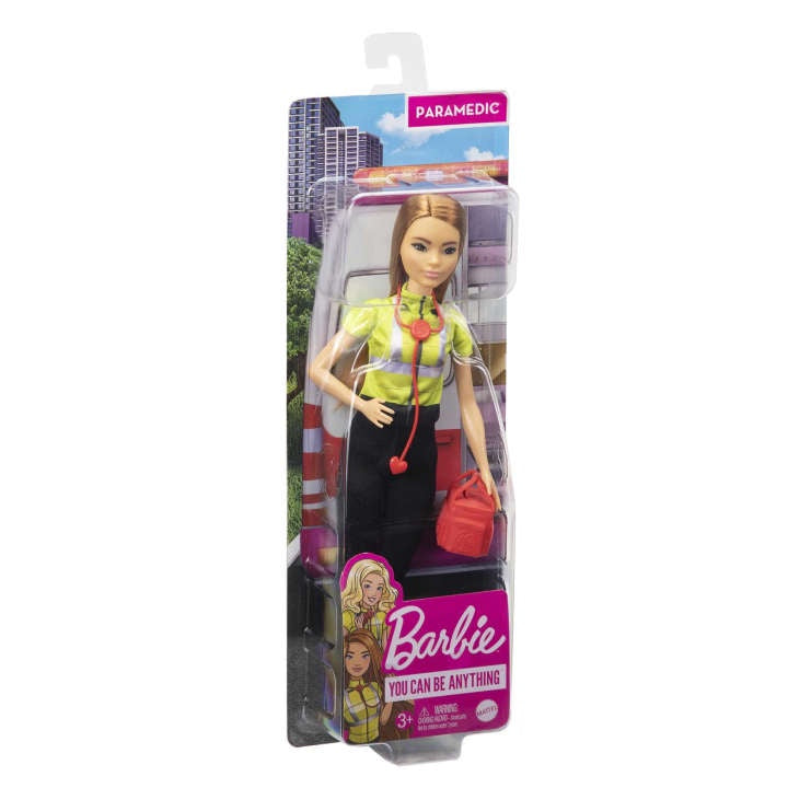 Barbie Career Paramedic Doll, Petite With Brunette Hair