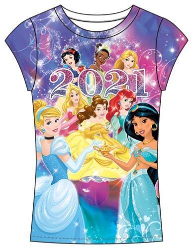 Youth Girls 2021 Princess Sublimated Top, Multicolor