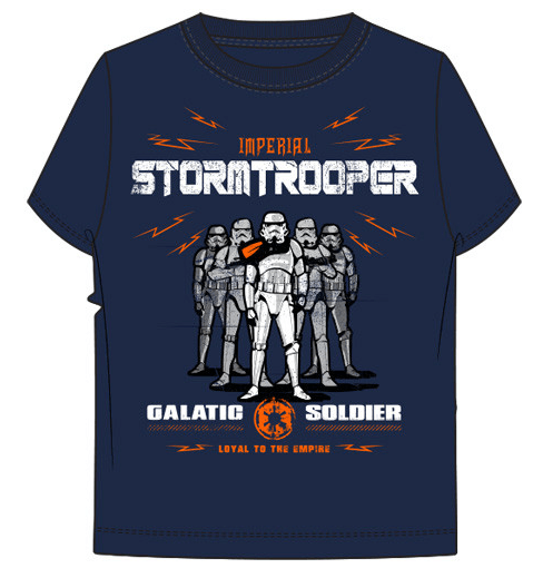 Youth Stormtrooper Galatic Soldier Navy Tee